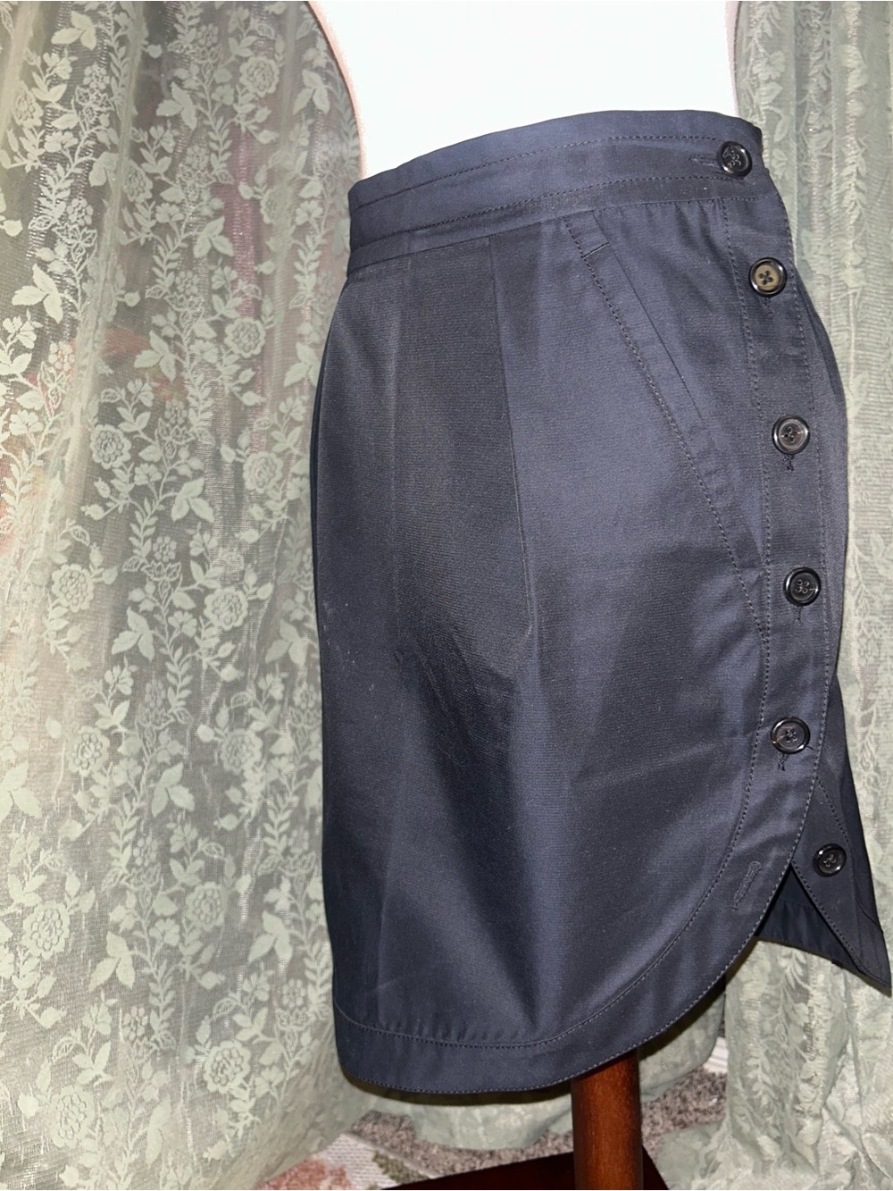 Marc Jacobs Black Button-Detail Women's Skirt